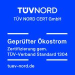 Geprüfter Ökostrom TÜV NORD gemäß VdTÜV Standard 1304